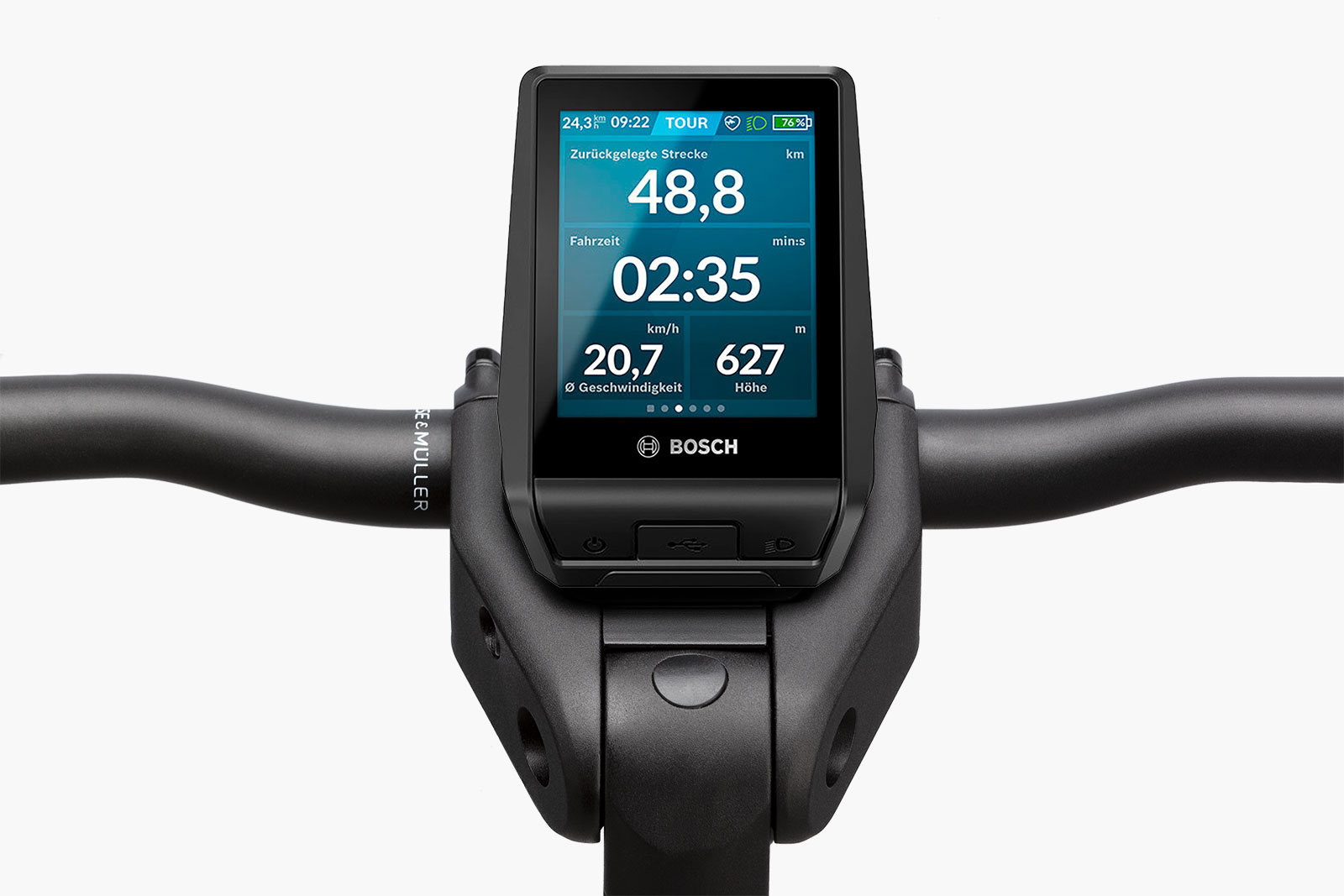 Bosch Nyon display navigatie